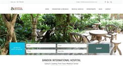 Desktop Screenshot of bandonhospitalsamui.com